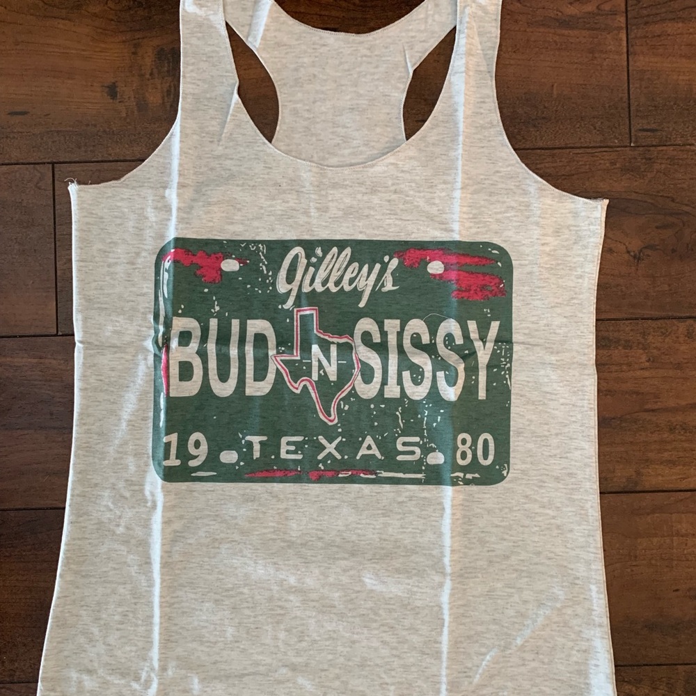Never worn Urban Cowboy/Bud & Sissy tank top
